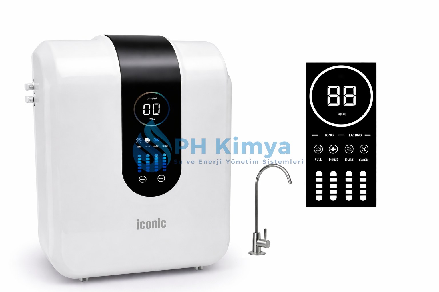ICONIC SLIM 5A Dijital kabinli su arıtma cihazı beyaz - Kayseri