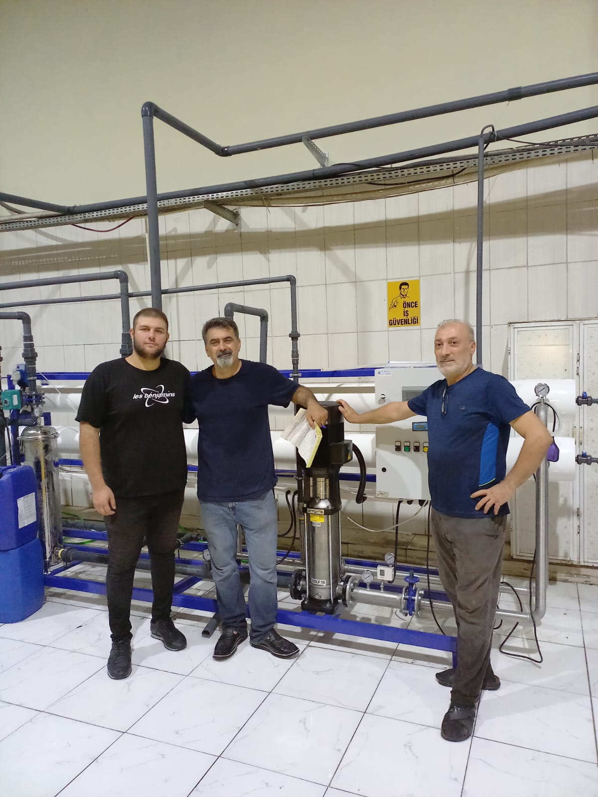 Endüstriyel reverse osmosis sistemi 12 m3 saat proses suyu arıtma Adana