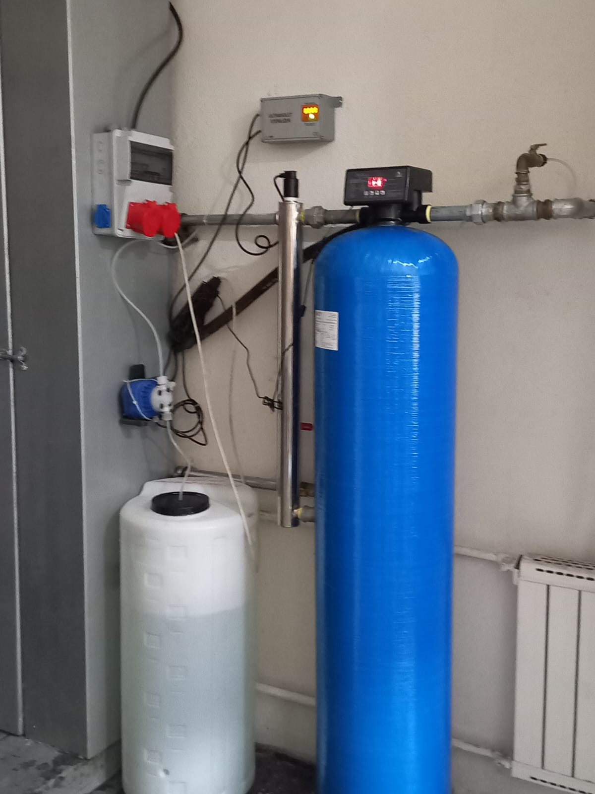 40 ton/gün içme suyu arıtma sistemi reverse osmosis kurulumu