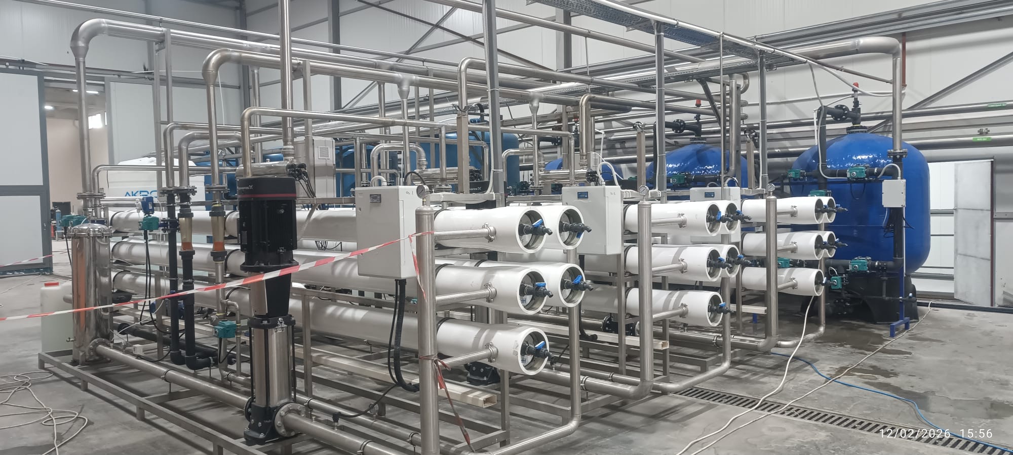 Meyve suyu üretim tesisi proses suyu RO arıtma sistemi 3