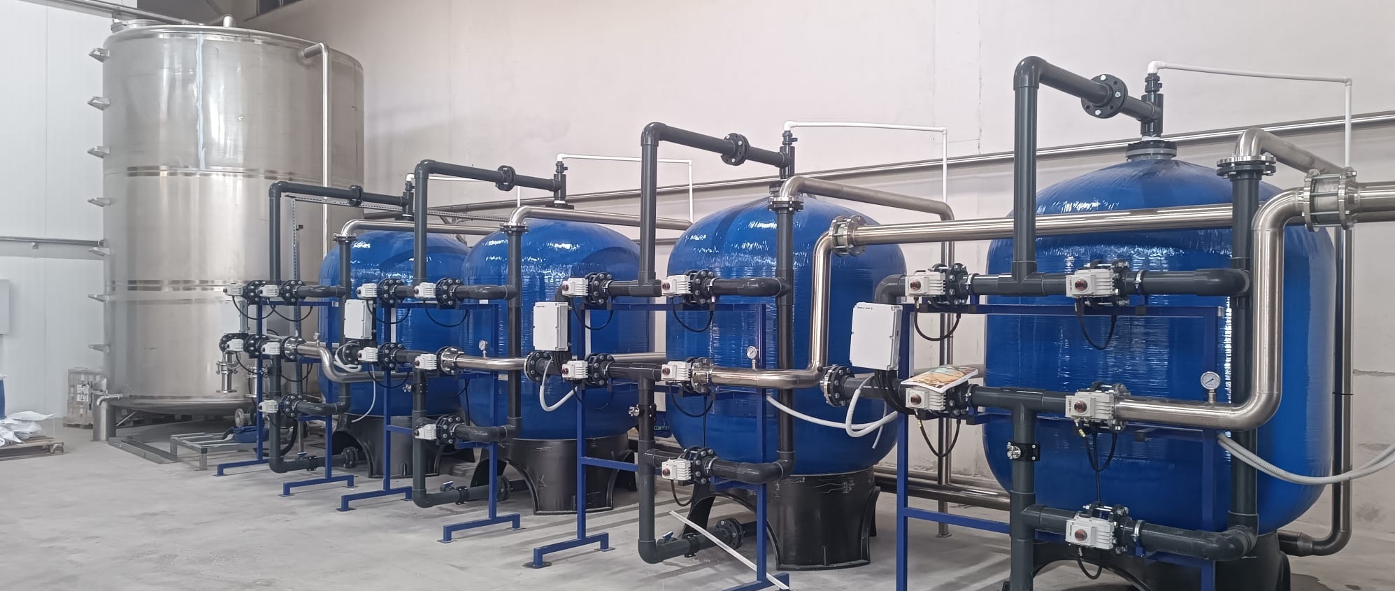 Depo içi blower karıştırma sistemi ham su deposu entegrasyonu