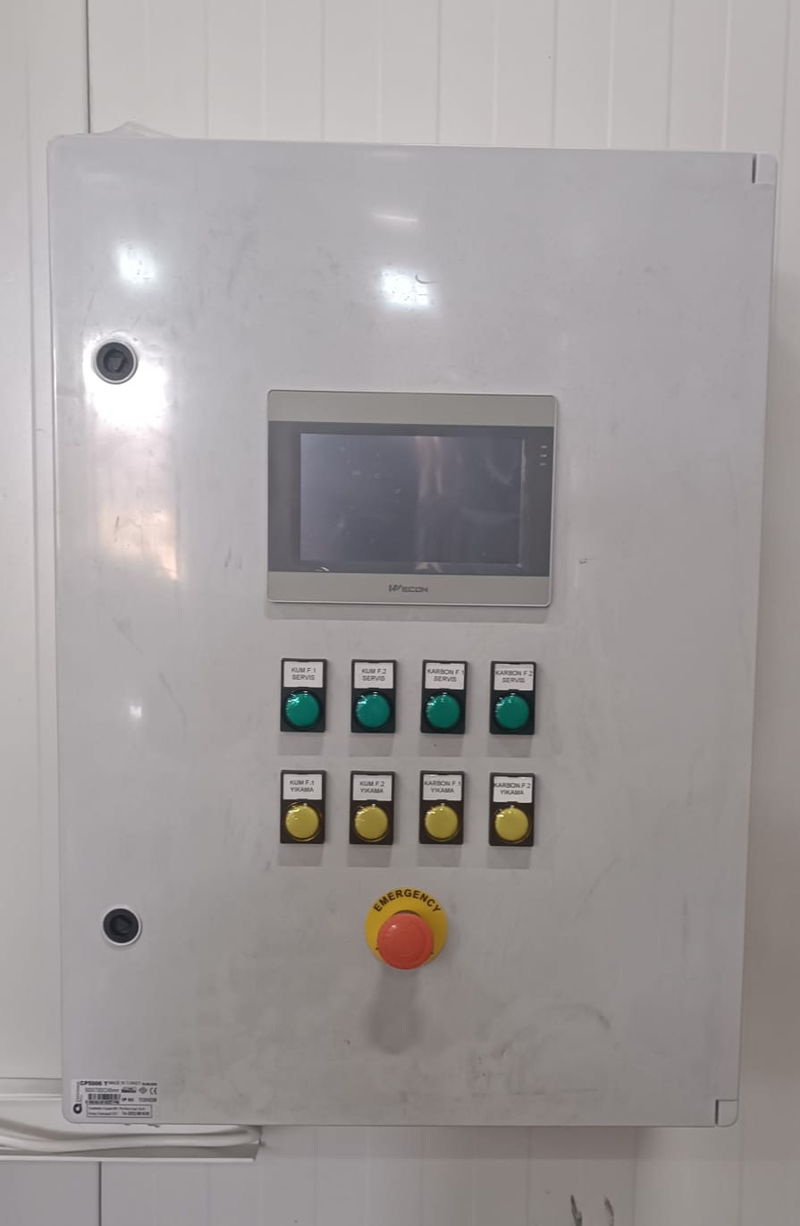 Kum filtresi aktif karbon filtre sistemi devreye alma